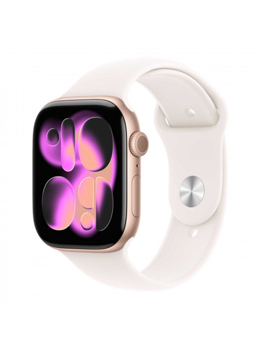 Smart watch APPLE Watch Series 11 GPS 42mm Rose Gold Aluminium Case with Light Blush Sport Band (A3331) (MEU04ET/A)
