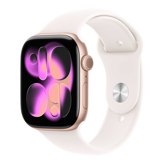 Smart watch APPLE Watch Series 11 GPS 42mm Rose Gold Aluminium Case with Light Blush Sport Band (A3331) (MEU04ET/A)