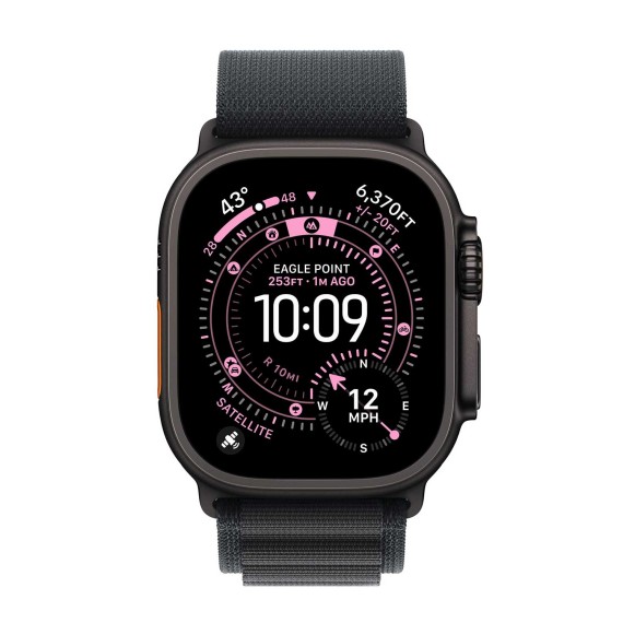 Smart watch APPLE Watch Ultra 3 GPS+Celluar 49mm Black Titanium with Black Alpine Loop (A3281) (MF0V4QI/A)