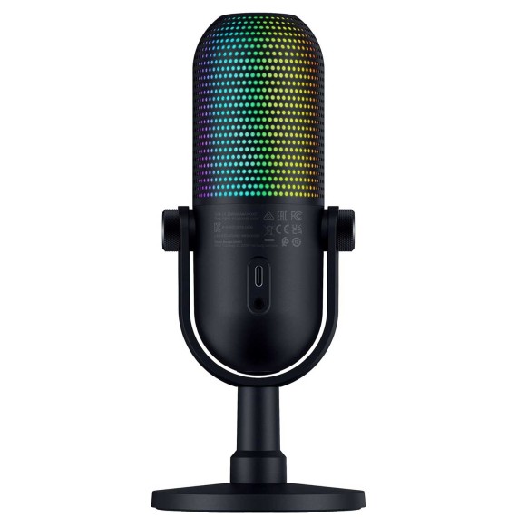 Микрофон для стриминга RAZER Seiren V3 Chroma (Black) (RZ19-05060100-R3M1)