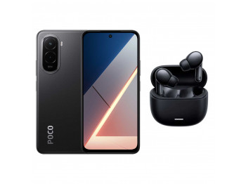 Սմարթ հեռախոս XIAOMI POCO M7 6GB 128GB (Black)+Redmi Buds 6 Play (25062PC34G)