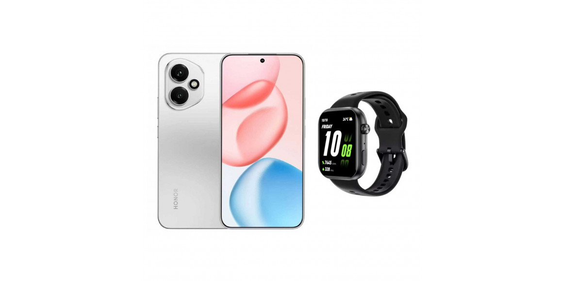 Смартфон HONOR 400 DNY-NX9 8GB 256GB (Meteor Silver)+Watch 2i (5109BURA)