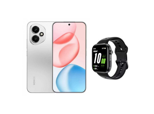 Սմարթ հեռախոս HONOR 400 DNY-NX9 8GB 256GB (Meteor Silver)+Watch 2i (5109BURA)