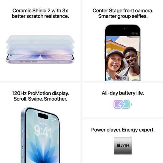 Smart phone APPLE iPhone 17 256GB (Sage) (A3520) (MG6N4ZD/A)