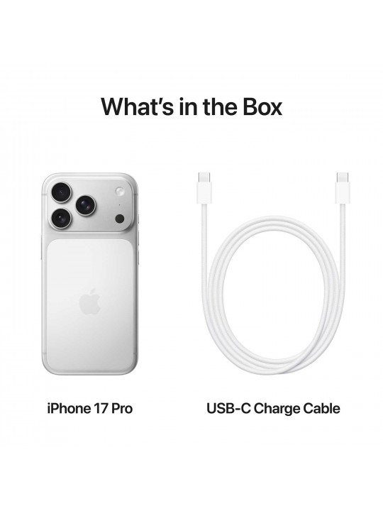 Смартфон APPLE iPhone 17 Pro 256GB (Silver) (A3523) (MG8G4HX/A)