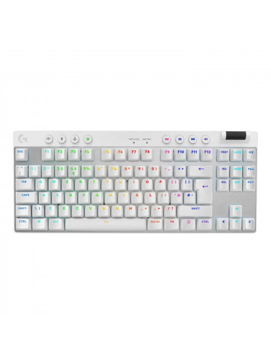 Keyboard LOGITECH G PRO X TKL LIGHTSPEED (White) (L920-012148)