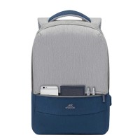 Сумки для ноутбука RIVACASE 7562 Backpack 15.6 (Grey/Dark Blue) 