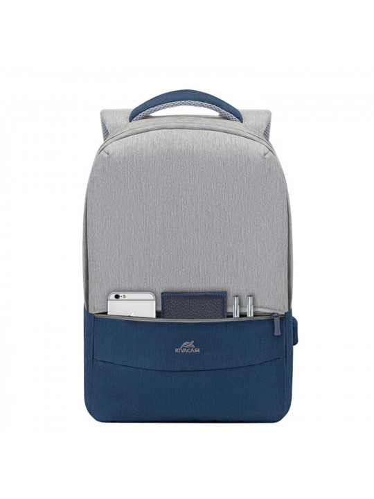 Պայուսակներ դյուրակիր համակարգչի RIVACASE 7562 Backpack 15.6 (Grey/Dark Blue) 