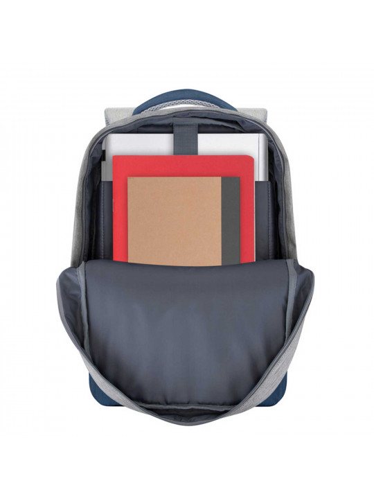 Պայուսակներ դյուրակիր համակարգչի RIVACASE 7562 Backpack 15.6 (Grey/Dark Blue) 