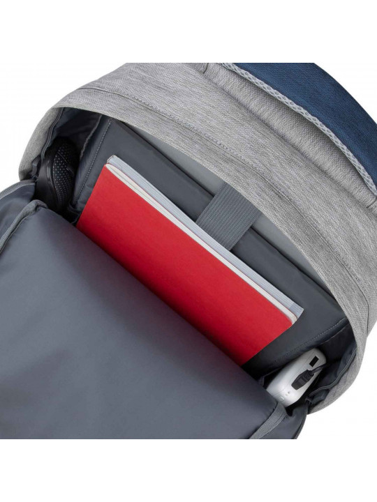 Պայուսակներ դյուրակիր համակարգչի RIVACASE 7562 Backpack 15.6 (Grey/Dark Blue) 