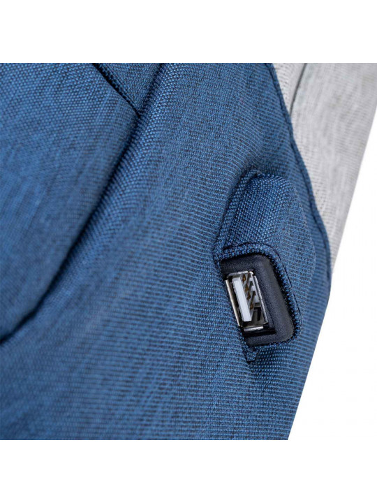 Պայուսակներ դյուրակիր համակարգչի RIVACASE 7562 Backpack 15.6 (Grey/Dark Blue) 