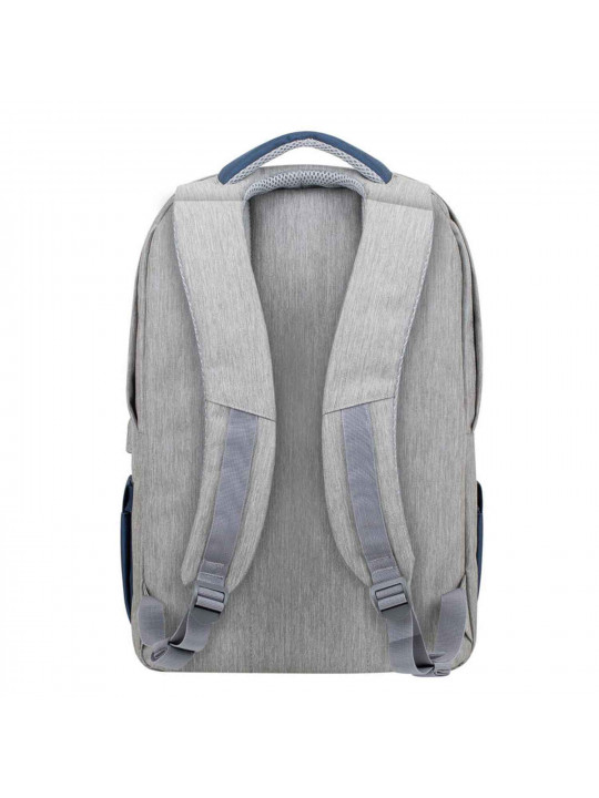 Bag for notebook RIVACASE 7567 Grey/Dark Blue anti-theft backpack 17.3 