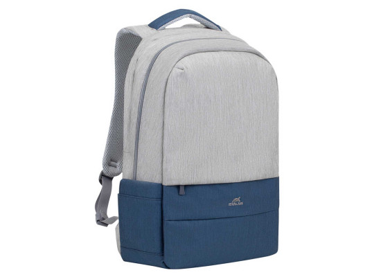 Պայուսակներ դյուրակիր համակարգչի RIVACASE 7567 Grey/Dark Blue anti-theft backpack 17.3 