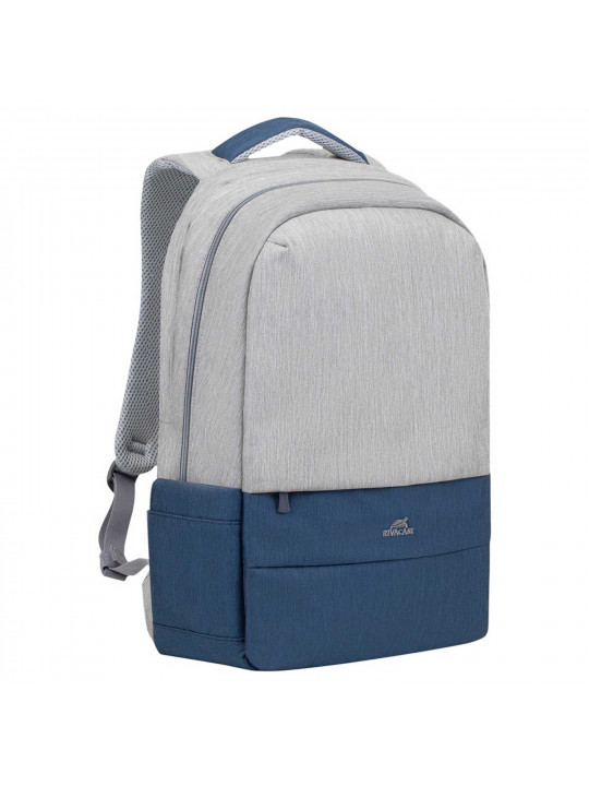 Bag for notebook RIVACASE 7567 Grey/Dark Blue anti-theft backpack 17.3 