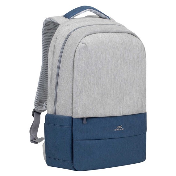 Պայուսակներ դյուրակիր համակարգչի RIVACASE 7567 Grey/Dark Blue anti-theft backpack 17.3 