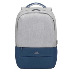Сумки для ноутбука RIVACASE 7567 Grey/Dark Blue anti-theft backpack 17.3 