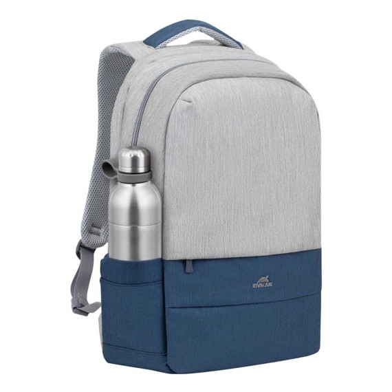 Պայուսակներ դյուրակիր համակարգչի RIVACASE 7567 Grey/Dark Blue anti-theft backpack 17.3 