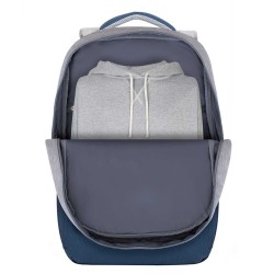 Сумки для ноутбука RIVACASE 7567 Grey/Dark Blue anti-theft backpack 17.3 
