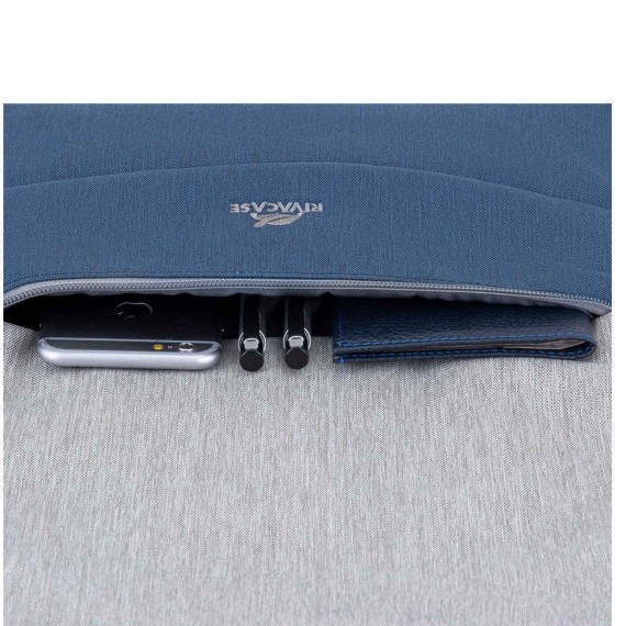 Պայուսակներ դյուրակիր համակարգչի RIVACASE 7567 Grey/Dark Blue anti-theft backpack 17.3 