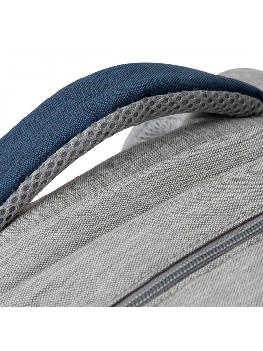 Bag for notebook RIVACASE 7567 Grey/Dark Blue anti-theft backpack 17.3 