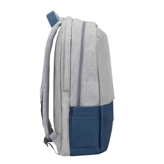 Պայուսակներ դյուրակիր համակարգչի RIVACASE 7567 Grey/Dark Blue anti-theft backpack 17.3 