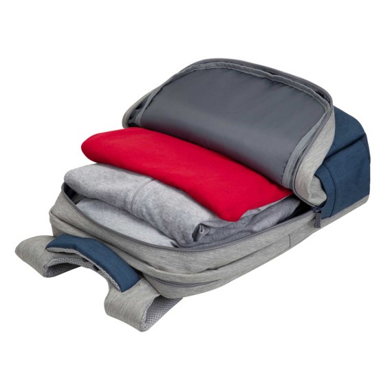Պայուսակներ դյուրակիր համակարգչի RIVACASE 7567 Grey/Dark Blue anti-theft backpack 17.3 