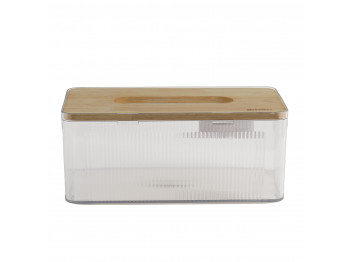 Արկղեր եվ զամբյուղներ LIMON 237259 FOR NAPKIN W/WOOD LID RECTANGULAR (910025)
