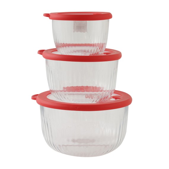 Մթերքի տարաներ LIMON 240400 ROUND SET 3PC W/VENTED LID (907490)