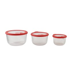 Մթերքի տարաներ LIMON 240400 ROUND SET 3PC W/VENTED LID (907490)