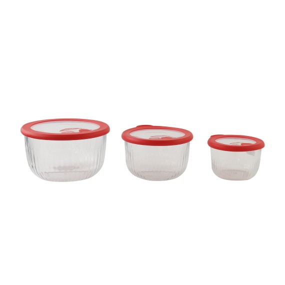 Մթերքի տարաներ LIMON 240400 ROUND SET 3PC W/VENTED LID (907490)
