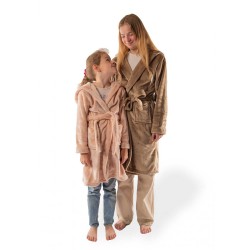 Bathrobe TISECO 3605TAUPE DELUX 158/164 