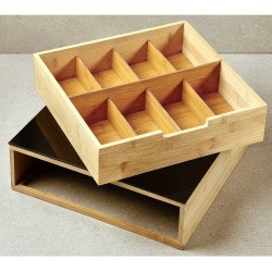 Box and baskets KESPER 58953 FOR TEA & COFFFE PADS W/GLASS PLATE 