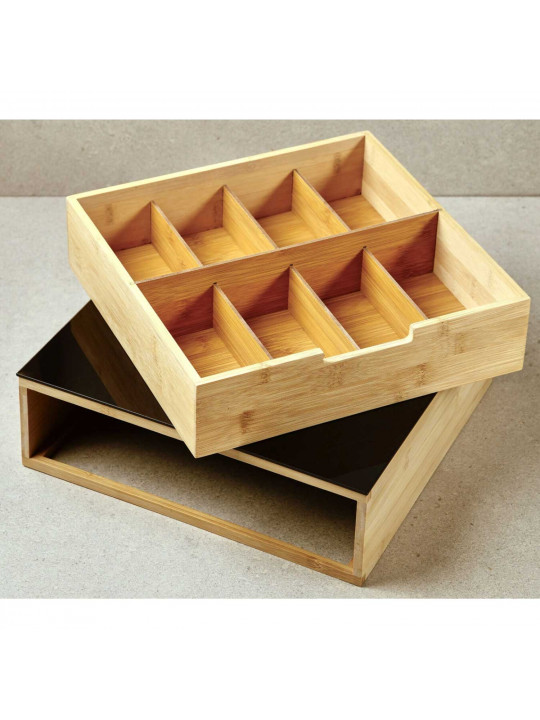 Ящики и карзины KESPER 58953 FOR TEA & COFFFE PADS W/GLASS PLATE 