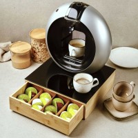 Ящики и карзины KESPER 58953 FOR TEA & COFFFE PADS W/GLASS PLATE 