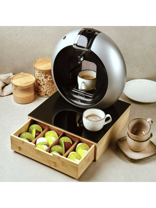 Ящики и карзины KESPER 58953 FOR TEA & COFFFE PADS W/GLASS PLATE 