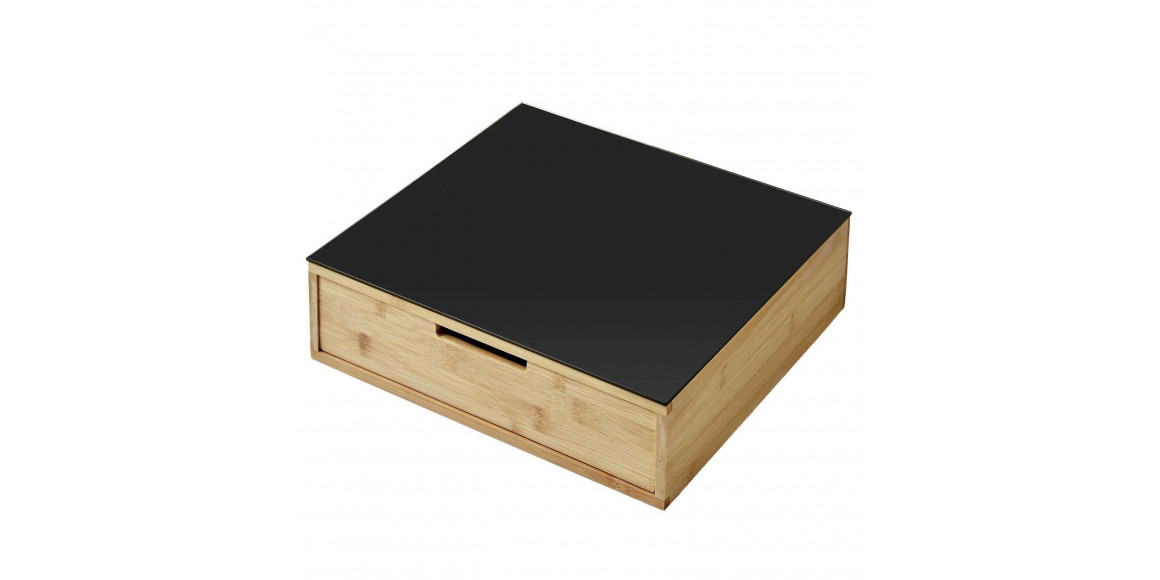 Box and baskets KESPER 58953 FOR TEA & COFFFE PADS W/GLASS PLATE 