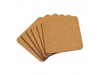 Layers KESPER 62748 CORK SQUAR SET 6PC 10x10CM 