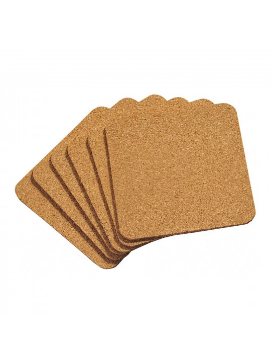 Layers KESPER 62748 CORK SQUAR SET 6PC 10x10CM 