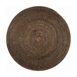 Сервировочная салфетка TISECO 9389BR/DARK RATTAN ROUND 36CM 