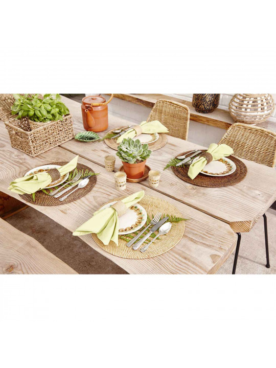 Սպասքի տակդիր TISECO 9389NATURAL RATTAN ROUND 36CM 