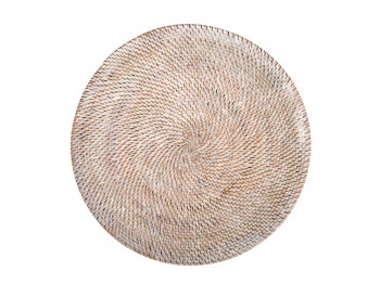Սպասքի տակդիր TISECO 9389WHITE RATTAN ROUND 36CM 