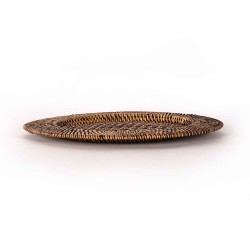Сервировочная салфетка TISECO 9594BR/DARK UNDERPLATE RATTAN ROUND 22-32CM 