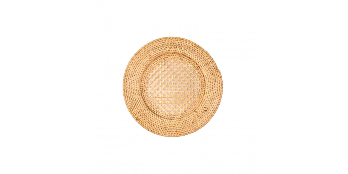 Table runner TISECO 9594NATURAL UNDERPLATE RATTAN ROUND 22-32CM 