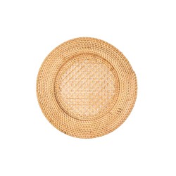 Сервировочная салфетка TISECO 9594NATURAL UNDERPLATE RATTAN ROUND 22-32CM 