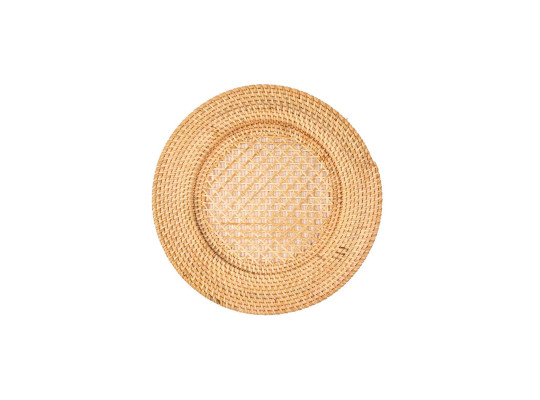 Սպասքի տակդիր TISECO 9594NATURAL UNDERPLATE RATTAN ROUND 22-32CM 