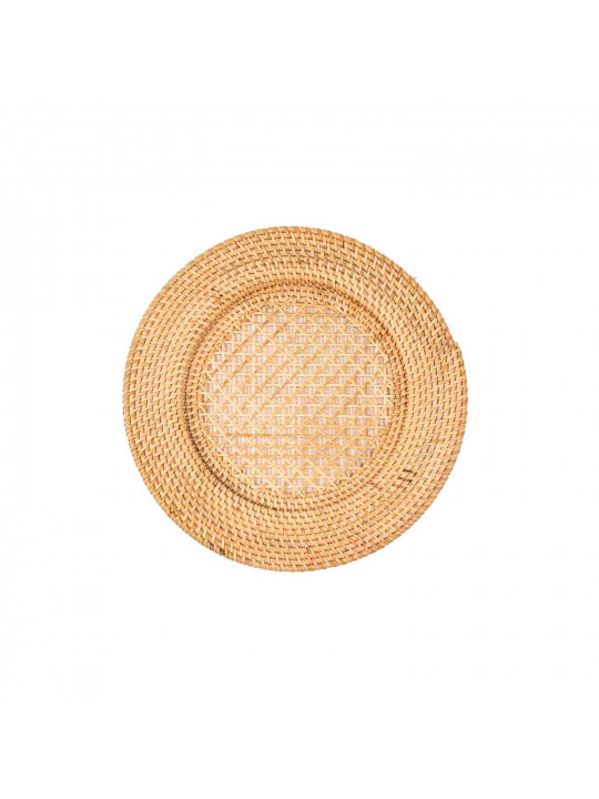 Սպասքի տակդիր TISECO 9594NATURAL UNDERPLATE RATTAN ROUND 22-32CM 