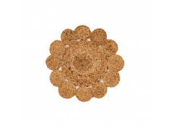 Սպասքի տակդիր TISECO 9628 JUT NATURAL ROUND FLORAL 37CM 