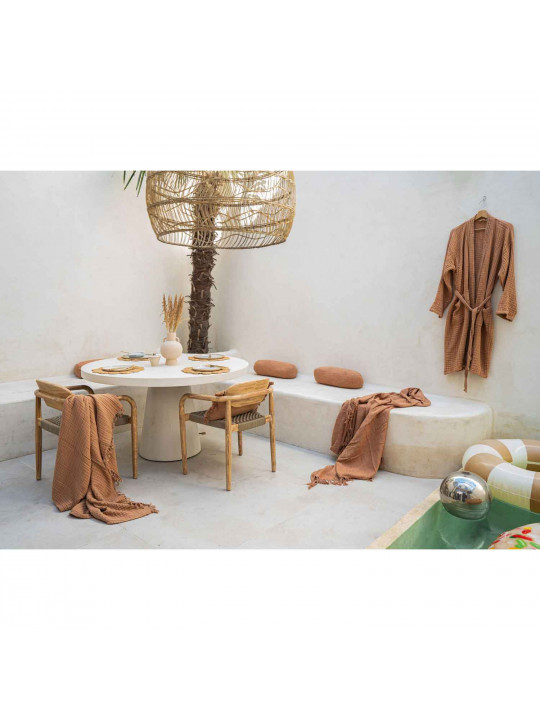 Սպասքի տակդիր TISECO 9628 JUT NATURAL ROUND FLORAL 37CM 