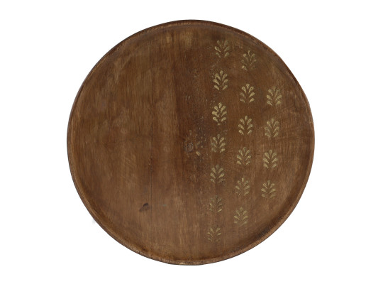 Plate KOOPMAN A55500250 MANGO WOOD 22CM NATUREL (390538)