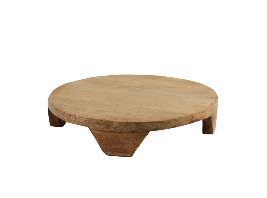 Plate KOOPMAN A55500400 27CM WALNUT FINISH (534963)